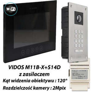 Zestaw Vidos X Wifi monitor M11B-X + stacja S14D