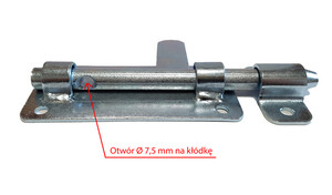 64.050 Riegel L150 Bolzen fi12