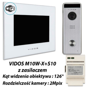 Zestaw Vidos X Wifi monitor M10W-X + stacja S10