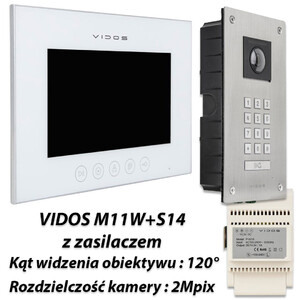 Zestaw Vidos X  monitor M11W + stacja S14D