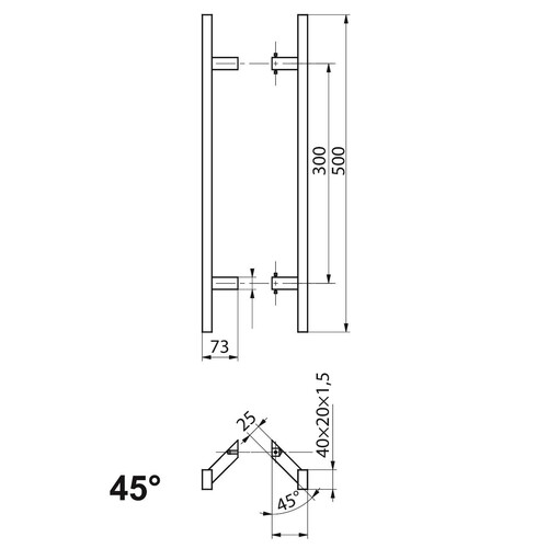 N64.PDP45500.4US.M rysunek techniczny