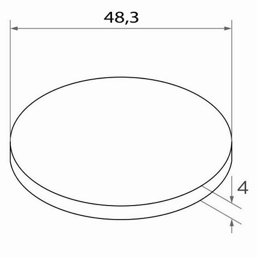 Blacha fi 48,3 rysunek techniczny